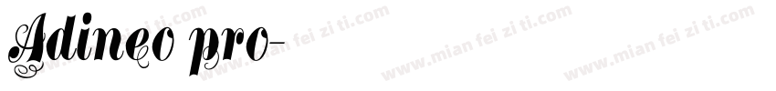 Adineo pro字体转换